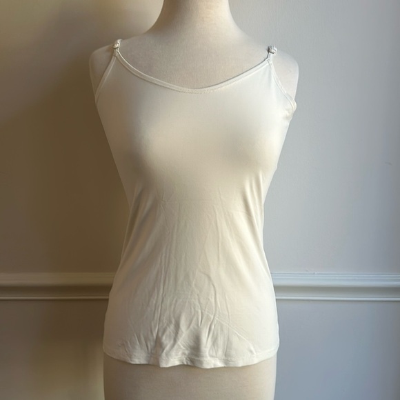 Only Hearts by Helena Stewart White Camisole Top Size large EUC - Picture 1 of 7